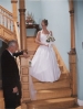 Walking down the aisle (staircase at the Manor)