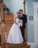 Karen & Doug on the stairs at Waterford Manor